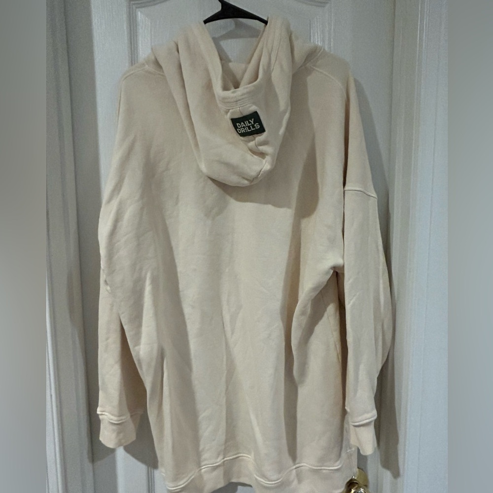 Daily Drills Cream Hoodie/Sweatshirt Dress XS/S - Picture 3 of 4